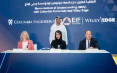 Columbia University and Wiley Edge MOU signing with EIF