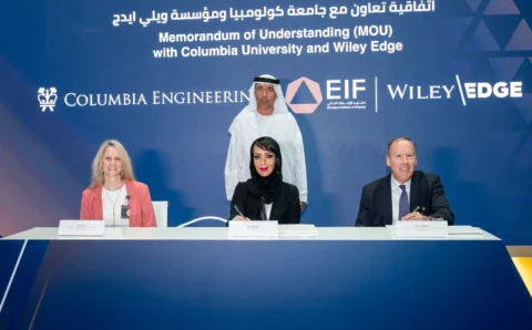 Columbia University and Wiley Edge MOU signing with EIF