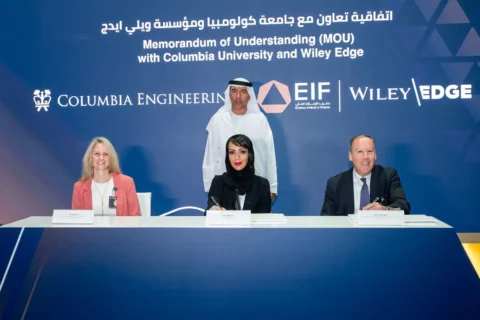 Columbia University and Wiley Edge MOU signing with EIF